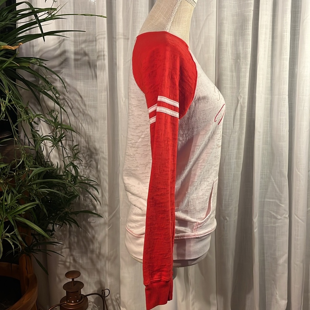 Nebraska Huskers Red & White Lightweight Sweatshirt - Size Medium - Picture 6 of 12